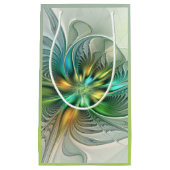 Farbenfrohe Fantasie Moderne Abstrakte Blume Frakt Kleine Geschenktüte (Vorderseite)