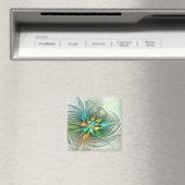 Farbenfrohe Fantasie Moderne Abstrakte Blume Frakt Magnet (In Situ (Geschirrspüler))