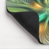Farbenfrohe Fantasie Moderne Abstrakte Blume Frakt Mousepad (Ecke)