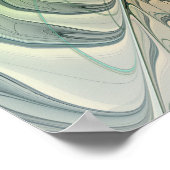 Farbenfrohe Fantasie Moderne Abstrakte Blume Frakt Poster (Ecke)