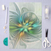 Farbenfrohe Fantasie Moderne Abstrakte Blume Frakt Seidenpapier (Handwerk)