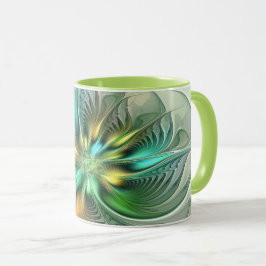 Farbenfrohe Fantasie Moderne Abstrakte Blume Frakt Tasse