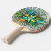 Farbenfrohe Fantasie Moderne Abstrakte Blume Frakt Tischtennis Schläger (Vorderseite)