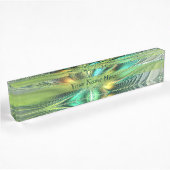 Farbenfrohe Fantasie Moderne Abstrakte Blume Namensplakette