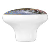 Farbenfrohe Fantasie Moderne Spirale Keramik Knobl Keramikknauf (Seitenansicht)