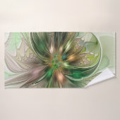 Farbenfrohe Fantasie Modernes Abstraktes Fraktal B Badehandtuch (Badehandtuch)