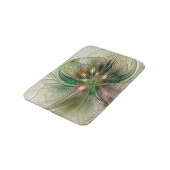 Farbenfrohe Fantasie Modernes Abstraktes Fraktal B Badematte (Schrägansicht)