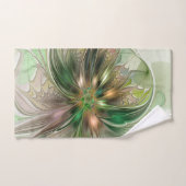 Farbenfrohe Fantasie Modernes Abstraktes Fraktal B Badhandtuch Set (Handtuch)