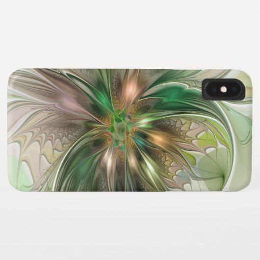 Farbenfrohe Fantasie Modernes Abstraktes Fraktal B Case-Mate iPhone Hülle (Rückseite (Horizontal))