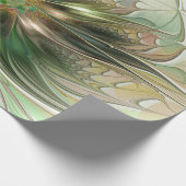 Farbenfrohe Fantasie Modernes Abstraktes Fraktal B Geschenkpapier (Ecke)