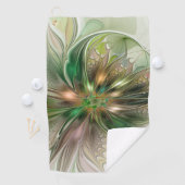 Farbenfrohe Fantasie Modernes Abstraktes Fraktal B Golfhandtuch (Insitu)