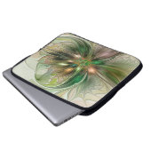 Farbenfrohe Fantasie Modernes Abstraktes Fraktal B Laptopschutzhülle (Vorne Knopf)