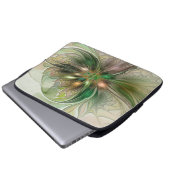 Farbenfrohe Fantasie Modernes Abstraktes Fraktal B Laptopschutzhülle (Vorne Knopf)