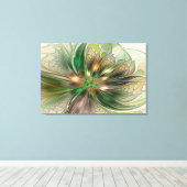 Farbenfrohe Fantasie Modernes Abstraktes Fraktal B Leinwanddruck (Insitu (Holzboden))