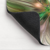 Farbenfrohe Fantasie Modernes Abstraktes Fraktal B Mousepad (Ecke)