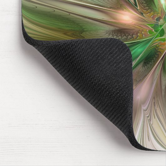 Farbenfrohe Fantasie Modernes Abstraktes Fraktal B Mousepad (Ecke)