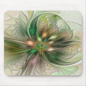 Farbenfrohe Fantasie Modernes Abstraktes Fraktal B Mousepad (Vorne)