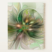 Farbenfrohe Fantasie Modernes Abstraktes Fraktal B Planer (Rückseite)