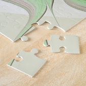 Farbenfrohe Fantasie Modernes Abstraktes Fraktal B Puzzle (Seite)