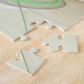 Farbenfrohe Fantasie Modernes Abstraktes Fraktal B Puzzle (Seite)