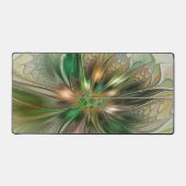 Farbenfrohe Fantasie Modernes Abstraktes Fraktal B Schreibtischunterlage (Vorderseite)