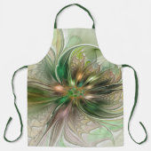 Farbenfrohe Fantasie Modernes Abstraktes Fraktal B Schürze (Vorderseite)