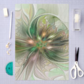 Farbenfrohe Fantasie Modernes Abstraktes Fraktal B Seidenpapier (Handwerk)