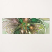 Farbenfrohe Fantasie Modernes Abstraktes Fraktal B Yogamatte (Vorderseite (Horizontal))