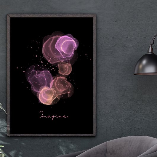 Farbenfrohe Fantasie Poster