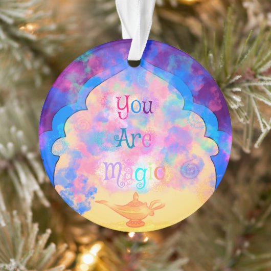 Farbenfrohe Fantasie Sie sind Magie mit magischen  Ornament (Baum)