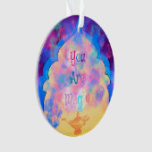 Farbenfrohe Fantasie Sie sind Magie mit magischen  Ornament (Vorderseite)