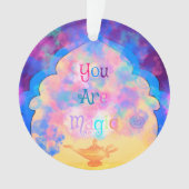 Farbenfrohe Fantasie Sie sind Magie mit magischen  Ornament (Vorderseite)