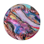 Farbenfrohe Fantasieabstraktion Baseball (Vorderseite Links)