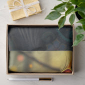 Farbenfrohe Fantasiekatze Seidenpapier (Geschenk)