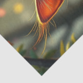 Farbenfrohe Fantasiekatze Seidenpapier (Ausschnitt)