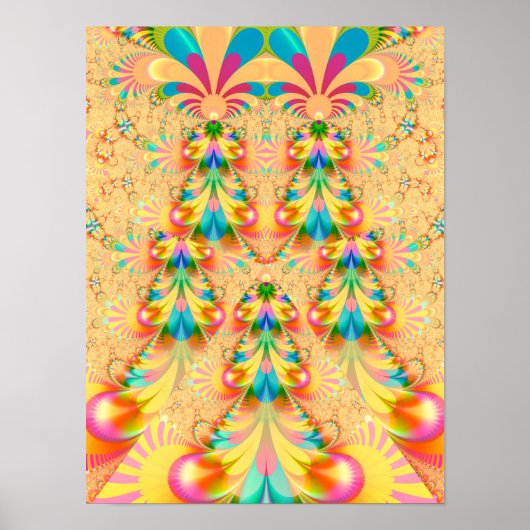 Farbenfrohe, fantasievolle Gestaltung Poster (Vorne)