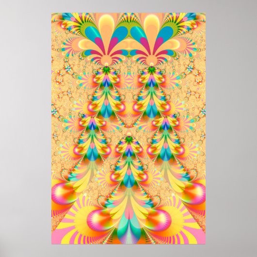 Farbenfrohe, fantasievolle Gestaltung Poster (Vorne)