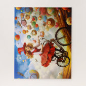 Farbenfrohe Fantasiewelt Giro del Malcantone Puzzle (Vertikal)