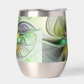 Farbenfrohe Fantasy-Blume Modernes Abstraktes Frak (Links)