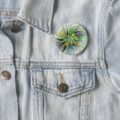 Farbenfrohe Fantasy-Blume Modernes Abstraktes Frak Button (Beispiel)