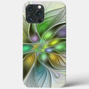 Farbenfrohe Fantasy-Blume Modernes Abstraktes Frak Case-Mate iPhone Hülle