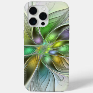 Farbenfrohe Fantasy-Blume Modernes Abstraktes Frak Case-Mate iPhone Hülle