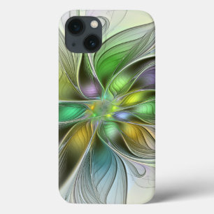 Farbenfrohe Fantasy-Blume Modernes Abstraktes Frak Case-Mate iPhone Hülle