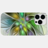 Farbenfrohe Fantasy-Blume Modernes Abstraktes Frak Case-Mate iPhone Hülle (Rückseite (Horizontal))