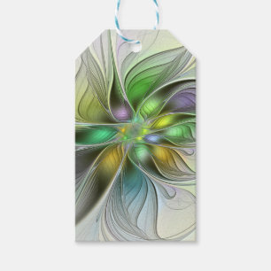 Farbenfrohe Fantasy-Blume Modernes Abstraktes Frak Geschenkanhänger