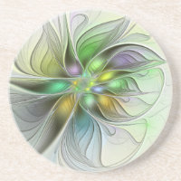 Farbenfrohe Fantasy-Blume Modernes Abstraktes Frak