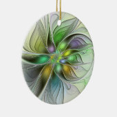 Farbenfrohe Fantasy-Blume Modernes Abstraktes Frak Keramik Ornament (Rechts)