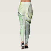 Farbenfrohe Fantasy-Blume Modernes Abstraktes Frak Leggings (Rückseite)