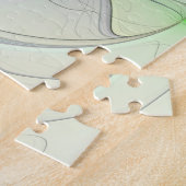 Farbenfrohe Fantasy-Blume Modernes Abstraktes Frak Puzzle (Seite)