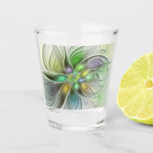 Farbenfrohe Fantasy-Blume Modernes Abstraktes Frak